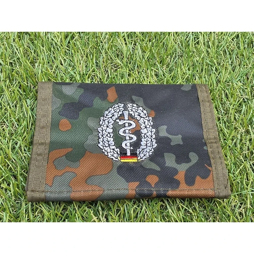 Vtg Mil-Tec Strum German Army Medical Unit Wallet Camaflauge NWOT